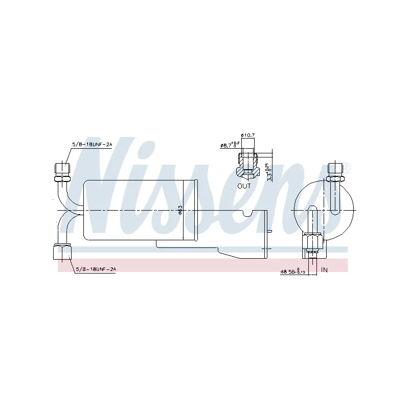 Filtre déshydratant, climatisation NISSENS 95120