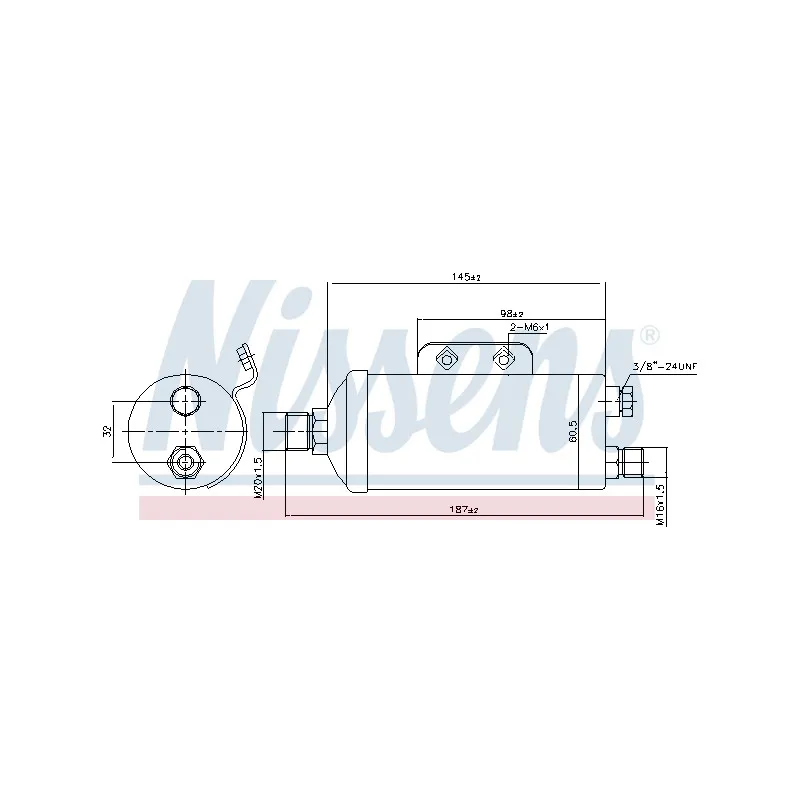Filtre déshydratant, climatisation NISSENS 95354