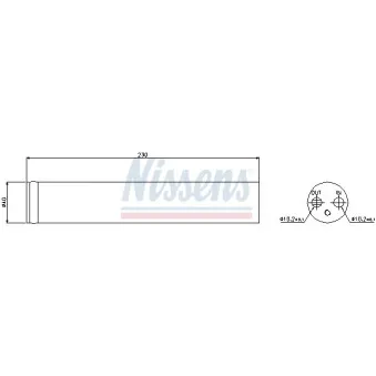 Filtre déshydratant, climatisation NISSENS 95412