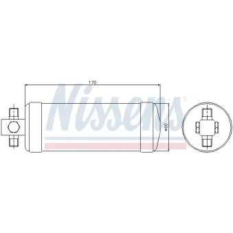 Filtre déshydratant, climatisation NISSENS 95418