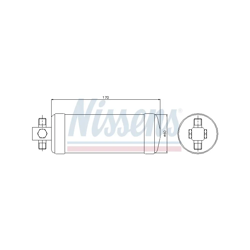 Filtre déshydratant, climatisation NISSENS 95418