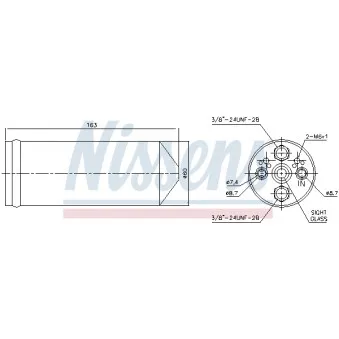 Filtre déshydratant, climatisation NISSENS 95523