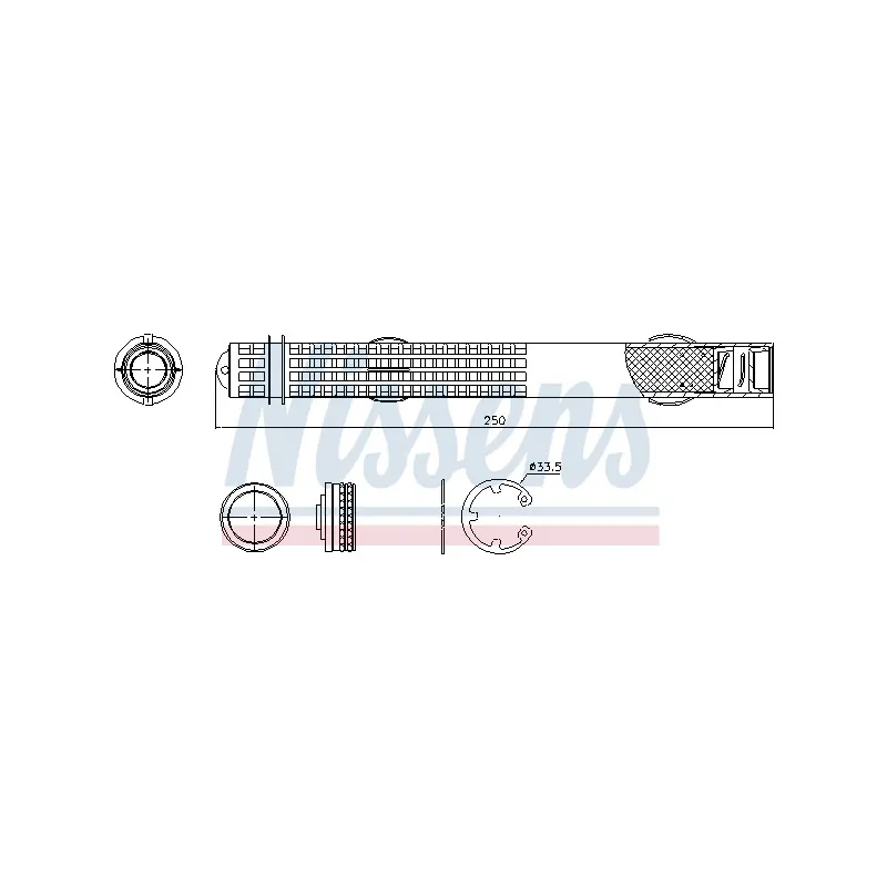 Filtre déshydratant, climatisation NISSENS 95581