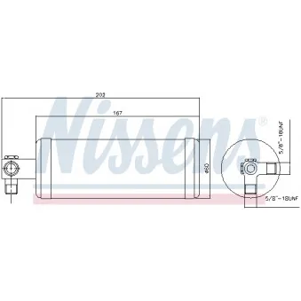 Filtre déshydratant, climatisation NISSENS 95980