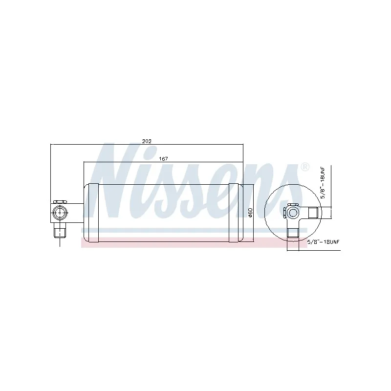 Filtre déshydratant, climatisation NISSENS 95980