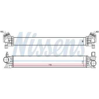 Intercooler, échangeur NISSENS 961432