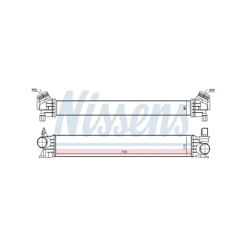 Intercooler, échangeur NISSENS 961432