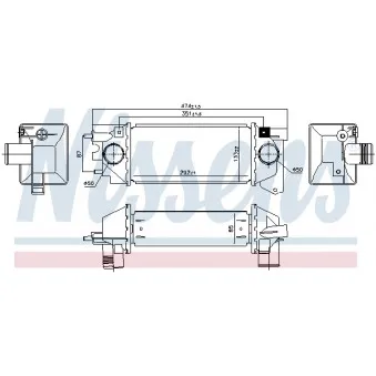 Intercooler, échangeur NISSENS