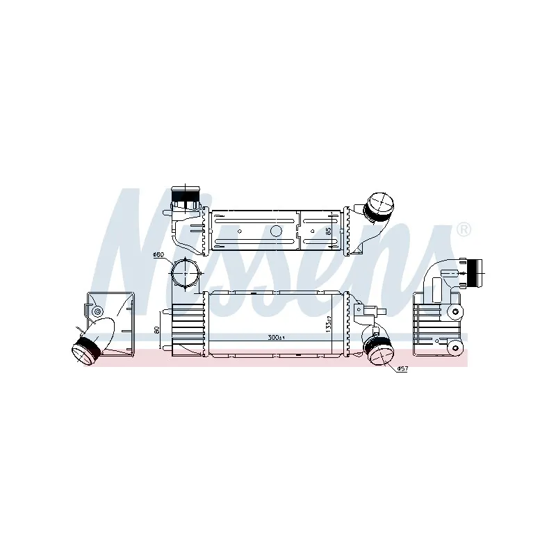 Intercooler, échangeur NISSENS 96277