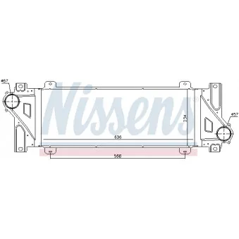 Intercooler, échangeur NISSENS 96448