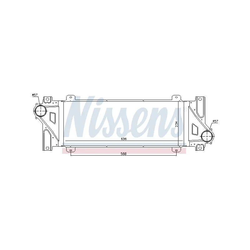 Intercooler, échangeur NISSENS 96448