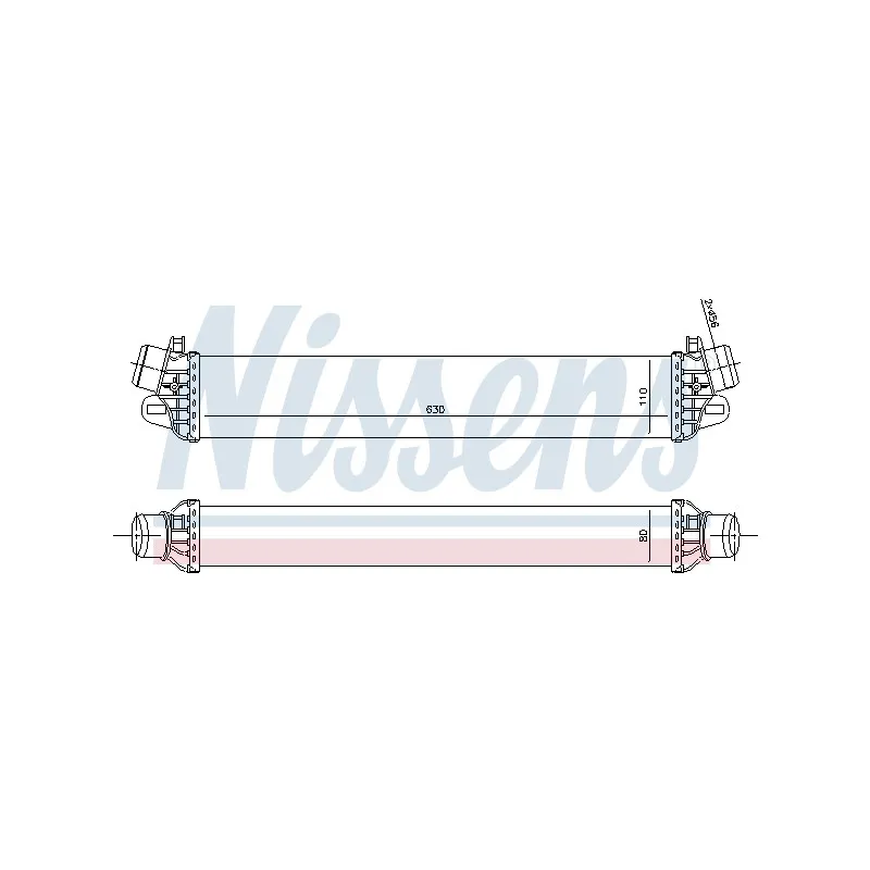 Intercooler, échangeur NISSENS 96505