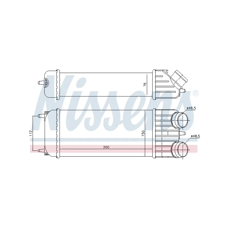 Intercooler, échangeur NISSENS 96516