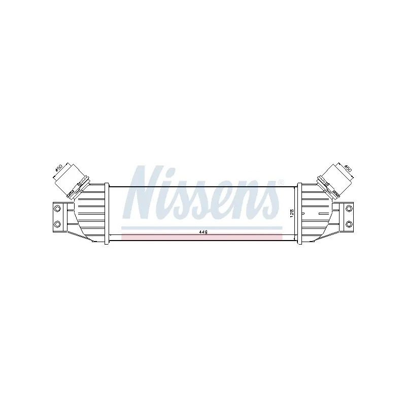Intercooler, échangeur NISSENS 96650