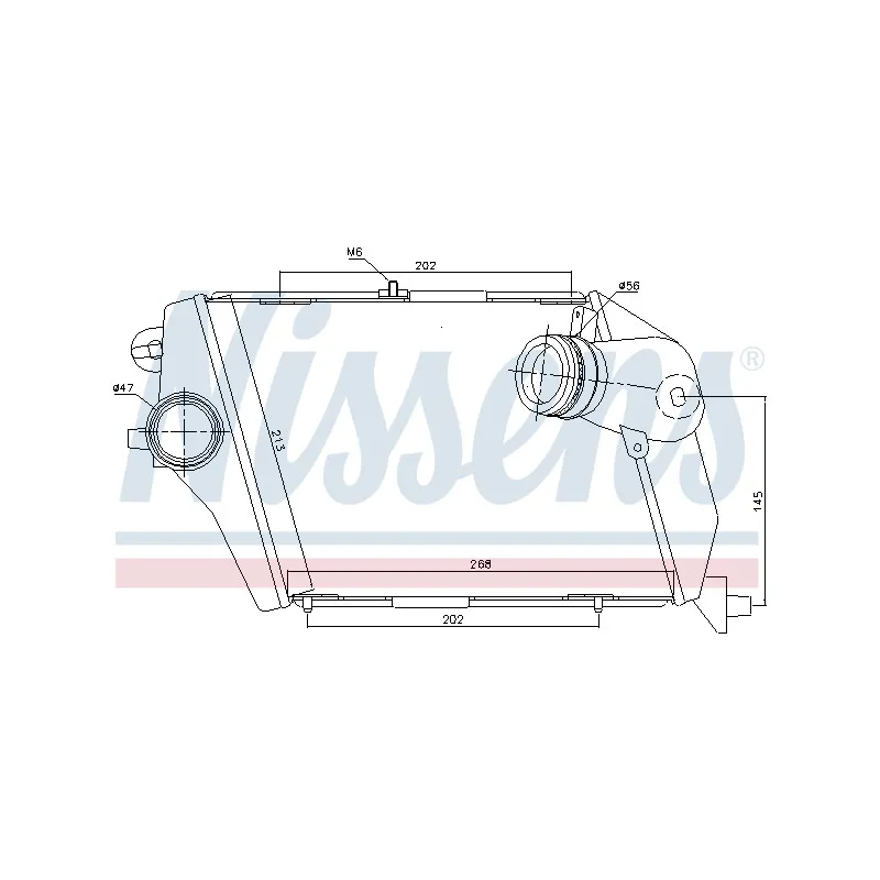 Intercooler, échangeur NISSENS 96674