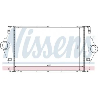 Intercooler, échangeur NISSENS 96778