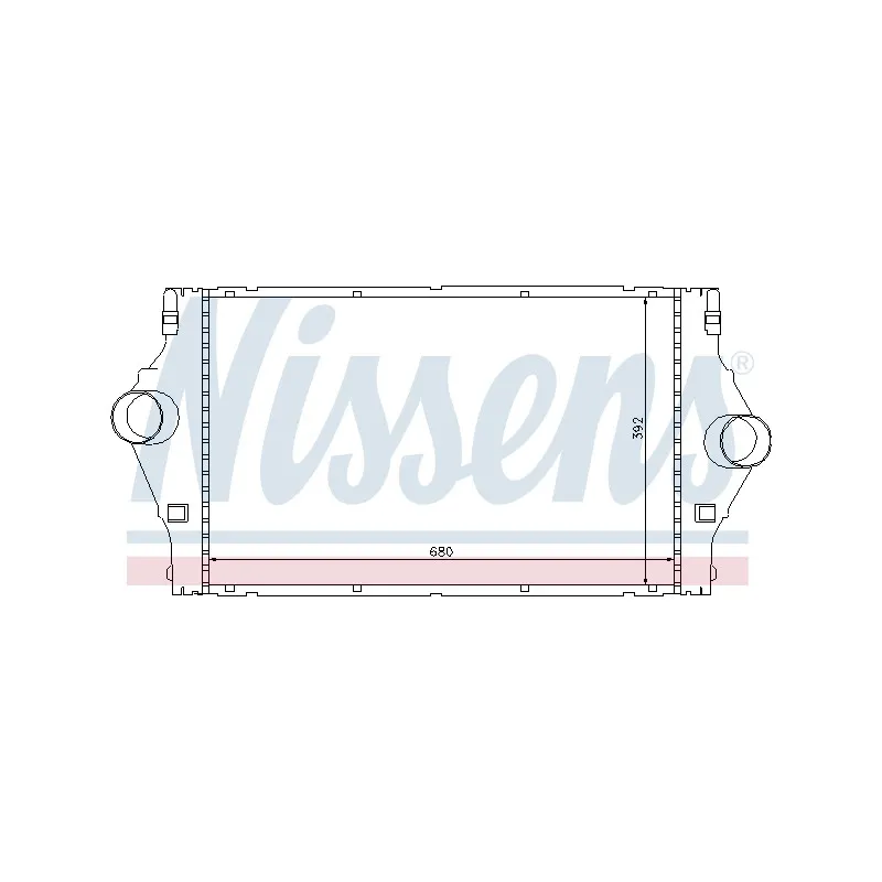 Intercooler, échangeur NISSENS 96778