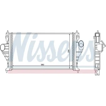 Intercooler, échangeur NISSENS