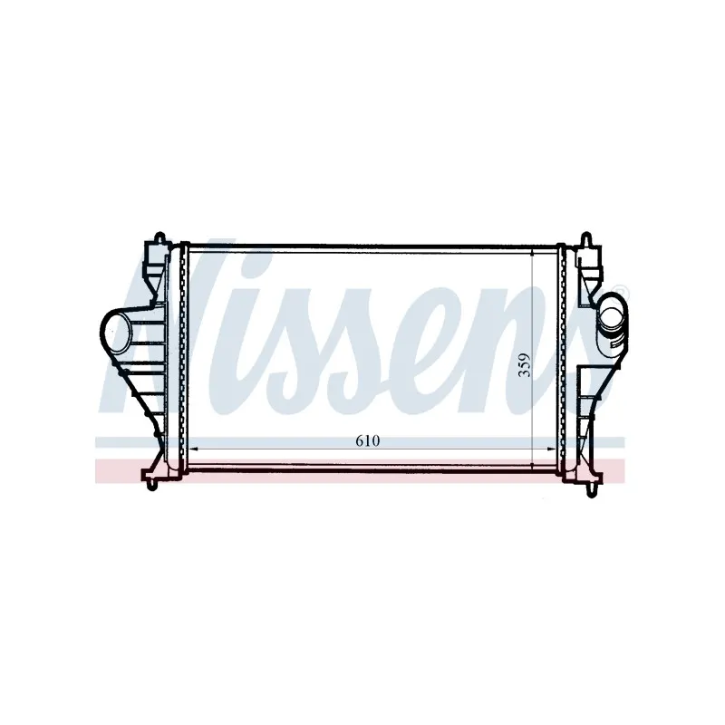 Intercooler, échangeur NISSENS 96851