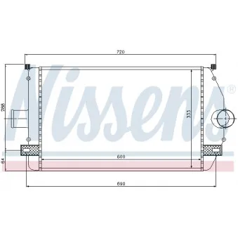 Intercooler, échangeur NISSENS