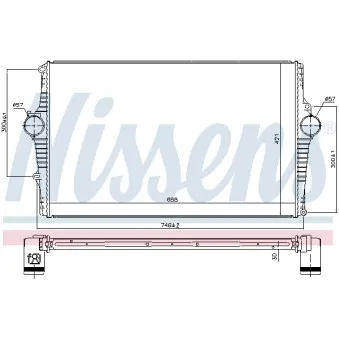 Intercooler, échangeur NISSENS 969002