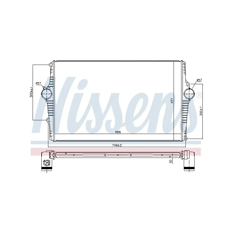Intercooler, échangeur NISSENS 969002