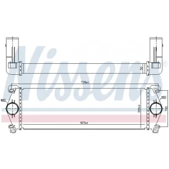 Intercooler, échangeur NISSENS 97071