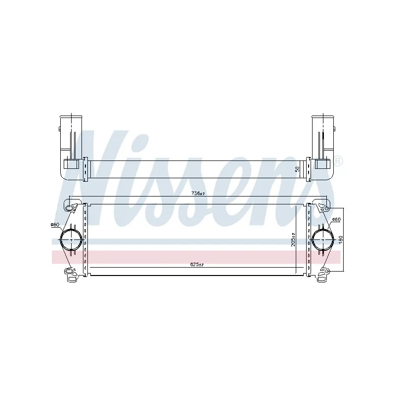 Intercooler, échangeur NISSENS 97071