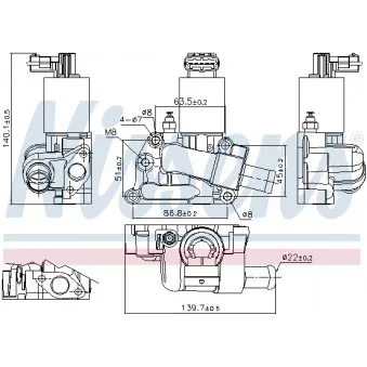 Vanne EGR NISSENS 98204
