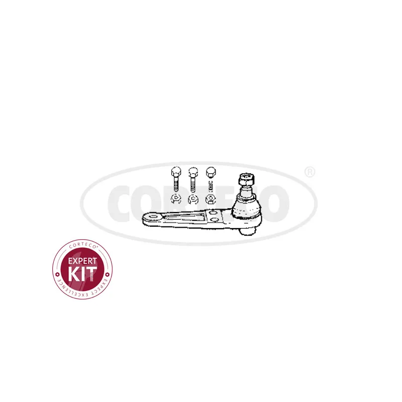 Rotule de suspension avant gauche CORTECO 49395975