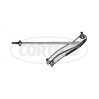Triangle ou bras de suspension (train avant) CORTECO 49397411