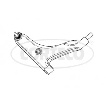 Triangle ou bras de suspension (train avant) CORTECO 49397471