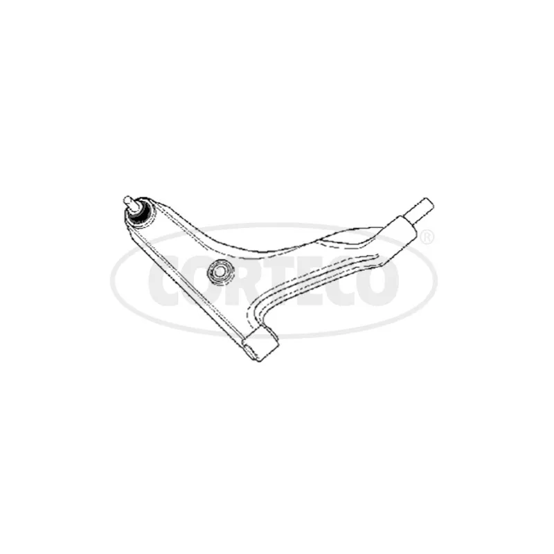 Triangle ou bras de suspension (train avant) CORTECO 49397471