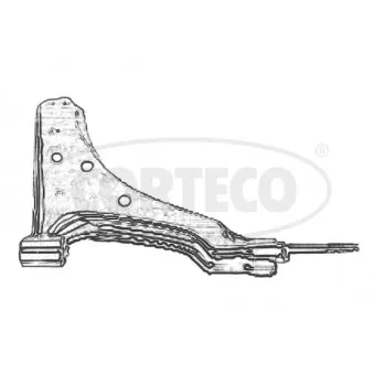 Triangle ou bras de suspension (train avant) CORTECO 49397483