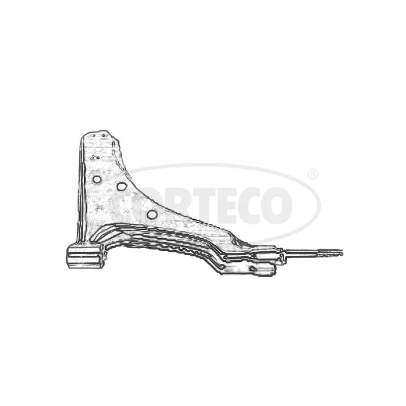 Triangle ou bras de suspension (train avant) CORTECO 49397483