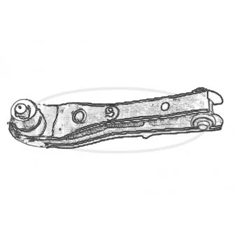 Triangle ou bras de suspension (train avant) CORTECO 49397494