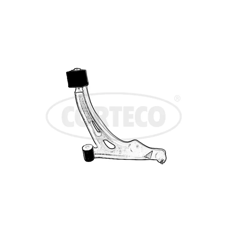 Triangle ou bras de suspension (train avant) CORTECO 49399431