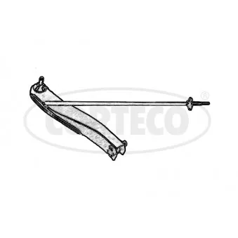 Triangle ou bras de suspension (train avant) CORTECO 49400802