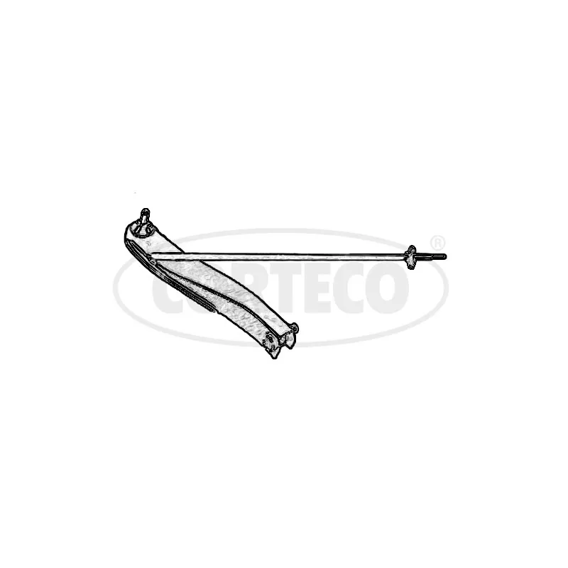 Triangle ou bras de suspension (train avant) CORTECO 49400802