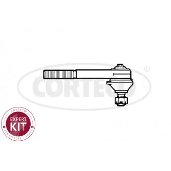 Rotule de barre de connexion avant gauche CORTECO 49401391