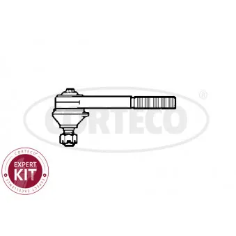 Rotule de barre de connexion avant droit CORTECO 49401392
