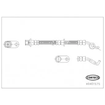 Flexible de frein CORTECO 49401575