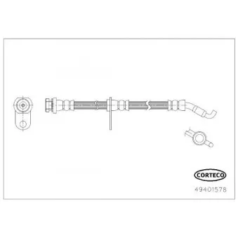 Flexible de frein CORTECO 49401578