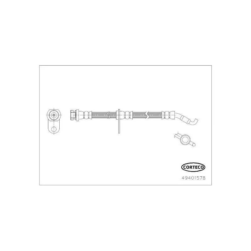 Flexible de frein CORTECO 49401578