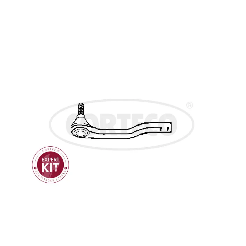 Rotule de barre de connexion avant droit CORTECO 49401623