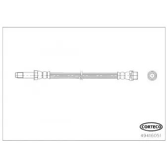 Flexible de frein CORTECO 49416051