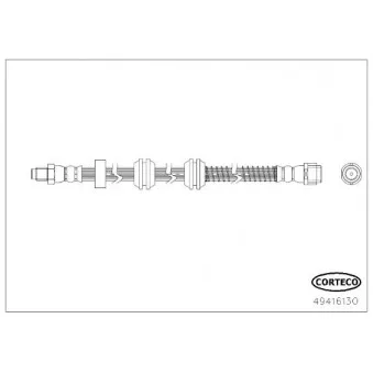 Flexible de frein CORTECO 49416130