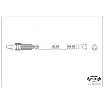 Flexible de frein CORTECO 49416134