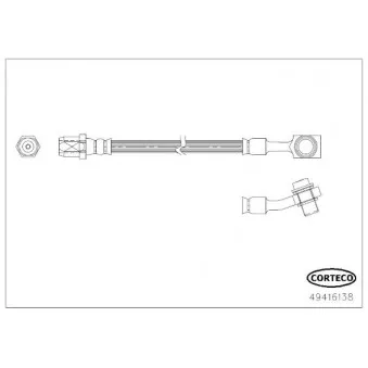 Flexible de frein CORTECO 49416138
