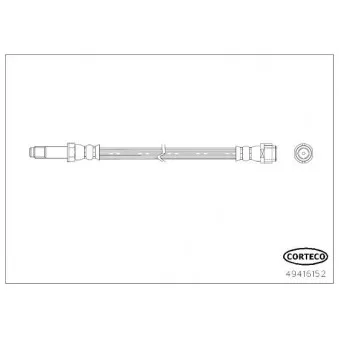 Flexible de frein CORTECO 49416152